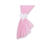 Rideaux pour Chambre de Bébé Rose Rayures Cœurs