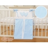 Sac à Couches Bébé Bleu Rayures Cœurs