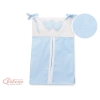 Sac à Couches Bébé Bleu Rayures Cœurs