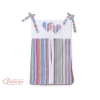 Sac à Couches Bébé Lila Rayures Cœurs
