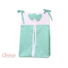 Sac à Couches Bébé Menthe à Pois Cœurs