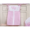 Sac à Couches Bébé Rose à Pois Cœurs