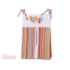Sac à Couches Orange Rayures Cœurs