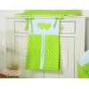 Sac à Couches Vert à Pois Cœurs