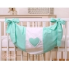 Sac à Jeux et Doudous Menthe Cœurs