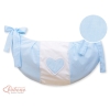 Sac à Jeux et Doudous pour Lit Bébé Bleu Rayures Cœurs