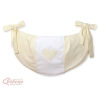Sac à Jeux et Doudous pour Lit Bébé Crème Cœurs