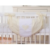 Sac à Jeux et Doudous pour Lit Bébé Crème Cœurs