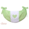 Sac à Jeux et Doudous pour Lit Bébé Vert Cœurs