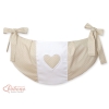 Sac de Jouet pour Bébé Beige à Pois Cœurs