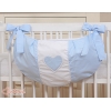 Sac de Jouet pour Bébé Bleu Cœurs