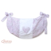 Sac de Jouet pour Bébé Rose Fleurs Cœurs