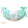 Sac de Jouet pour Berceau Menthe à Pois Cœurs