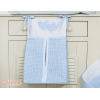 Sac de Rangement pour Couche Bleu à Carreaux Cœurs
