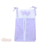 Sac de Rangement pour Couche Lila à Pois Cœurs