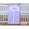 Sac de Rangement pour Couche Lila à Pois Cœurs