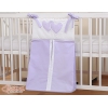 Sac de Rangement pour Couches Bébé Lila Cœurs