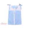 Sac de Rangement pour Couches Bébé Menthe Bleu à Pois Cœurs