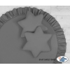 Set de 2 Coussins étoile Gris Anthracite