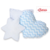 Set de 3 Coussins pour Tipi Bleu Chevron