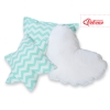 Set de 3 Coussins pour Tipi Menthe Chevron
