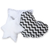 Set de 3 Coussins pour Tipi Noir Chevron