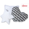 Set de 3 Coussins pour Tipi Noir Chevron