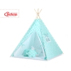Set: Tipi pour Enfant avec Tapis de Jeu et Plumes Décoratives Menthe Maroc