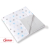 Set Tipi pour Enfant avec Tapis de Sol et Plumes Décoratives Gris Bleu étoiles