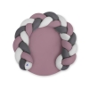 Tapis de Jeu avec Tour de Lit Tressé 2 en 1 Gris Violet Pastel Anthracite