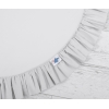 Tapis de Sol Enfant Rond à Froufrou Gris