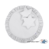 Tapis de Sol Enfant Rond à Froufrou Gris