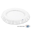 Tapis Nid Cocon avec Froufrou pour Bébé Blanc