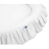 Tapis Nid Cocon avec Froufrou pour Bébé Blanc