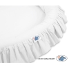 Tapis Nid Cocon avec Froufrou pour Bébé Blanc