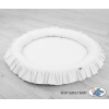 Tapis Nid Cocon avec Froufrou pour Bébé Blanc