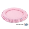 Tapis Nid Cocon avec Froufrou pour Bébé Rose
