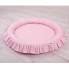 Tapis Nid Cocon avec Froufrou pour Bébé Rose