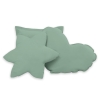 Tente de jeu Tipi Tapis Oreillers Plumes Blanc Vert