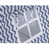 Tente de Tipi + Plumes Décoratives Bleu Foncé Chevron