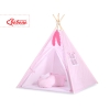 Tente de Tipi + Plumes Décoratives Rose à Pois