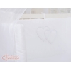 Textile Complete pour Lit de Cododo Blanc Cœurs