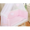 Textile Complete pour Lit de Cododo Rose Cœurs