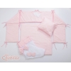 Textile Complete pour Lit de Cododo Rose Cœurs