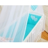 Textile Complete pour Lit de Cododo Turquoise à Pois Cœurs