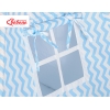 Tipi pour Enfant avec Plumes Décoratives Bleu Chevron