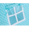Tipi pour Enfant avec Tapis de Sol et Plumes Décoratives Turquoise à Pois