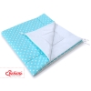 Tipi pour Enfant avec Tapis de Sol et Plumes Décoratives Turquoise à Pois