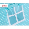 Tipi pour Enfant avec Tapis de Sol et Plumes Décoratives Turquoise à Pois