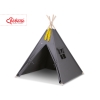 Tipi pour Enfant + Plumes Décoratives Anthracite